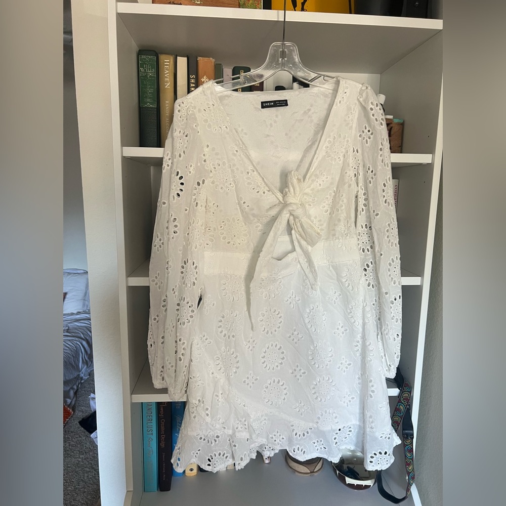 White Eyelet Dress